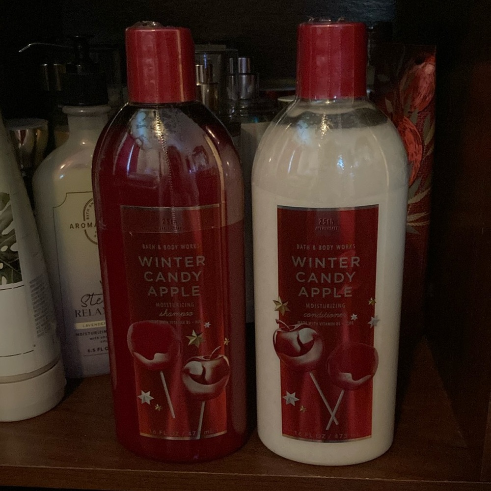 Bath & Body Works Winter Candy Apple Shampoo and Conditioner